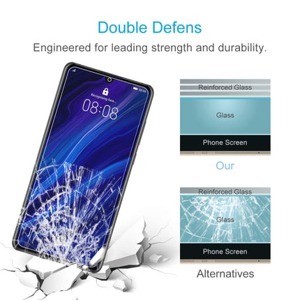 100 PCS 0.26mm 9H 2.5D Tempered Glass Film for Huawei P30