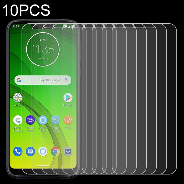 10 PCS 0.26mm 9H 2.5D Tempered Glass Film for Motorola Moto G7 Plower