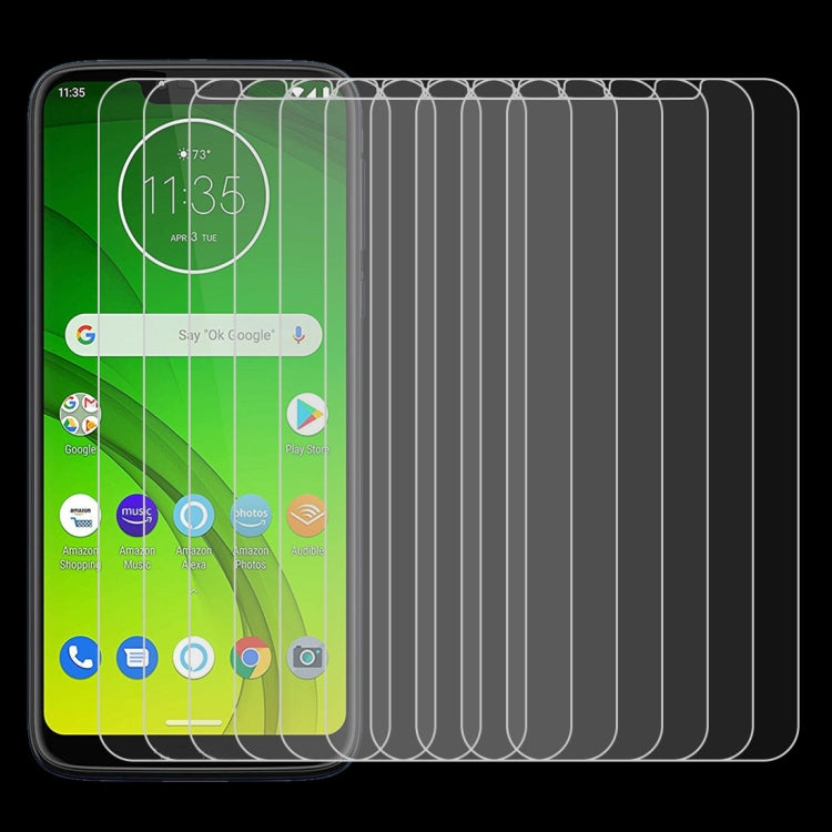 10 PCS 0.26mm 9H 2.5D Tempered Glass Film for Motorola Moto G7 Plower