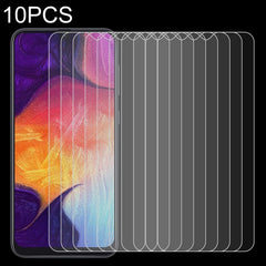 10 PCS 0.26mm 9H 2.5D Tempered Glass Film for Galaxy A50, For Galaxy A50 (10 PCS)