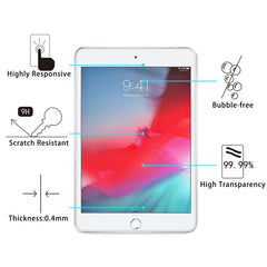 0.4mm 9H Surface Hardness Explosion-proof Tempered Glass Film for iPad mini 5 2019, For iPad mini 5 2019