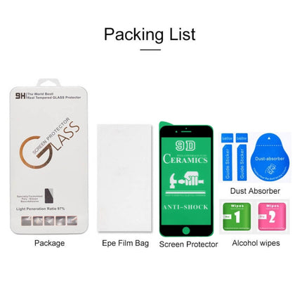 2.5D Full Glue Full Cover Ceramics Film for iPhone 8 / 7, For iPhone 8 / 7 (Black)(1 PC), For iPhone 8 / 7 (White)(1 PC)