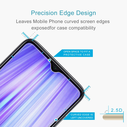 For Xiaomi Redmi Note 8 Pro 10 PCS 0.26mm 9H 2.5D Tempered Glass Film, For Xiaomi Redmi Note 8 Pro