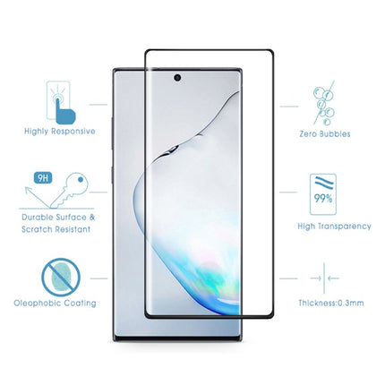 For Galaxy S10 5G  0.3mm 9H Surface Hardness 3D Curved Edge Glue Curved Full Screen Tempered Glass Film, Fingerprint Unlock Is Supported, For Galaxy S10 5G