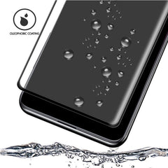 For Galaxy Note 10  0.3mm 9H Surface Hardness 3D Privacy Curved Edge Glue Curved Full Screen Tempered Glass Film, Fingerprint Unlock Is Not Supported, For Note 10