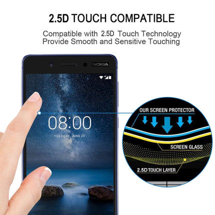 Full Glue Full Cover Screen Protector Tempered Glass film for Nokia 8