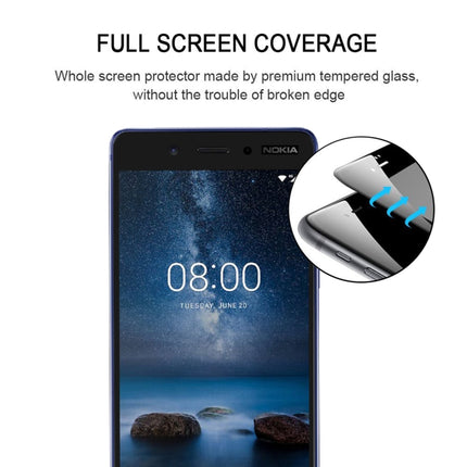 Full Glue Full Cover Screen Protector Tempered Glass film for Nokia 3.1, For Nokia 3.1