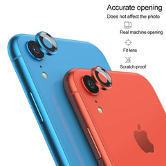 For iPhone XR Titanium Alloy Metal Camera Lens Protector Tempered Glass Film, For iPhone XR (1 PC), For iPhone XR