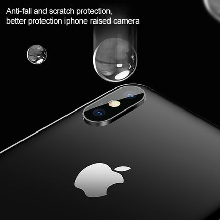 For iPhone XS Max Titanium Alloy Metal Camera Lens Protector Tempered Glass Film, For iPhone XS Max (Black)(1 PC), For iPhone XS Max (Gold)(1 PC), For iPhone XS Max (Silver)(1 PC)