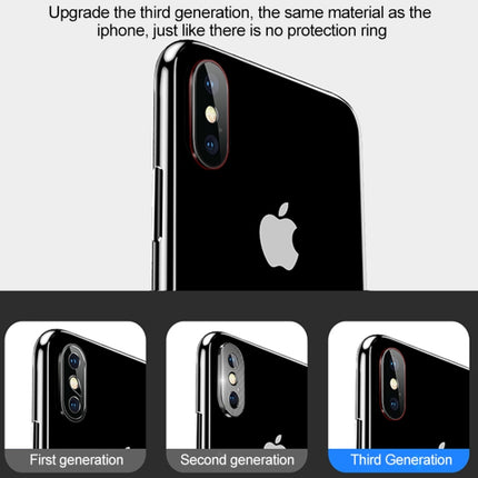 For iPhone XS Max Titanium Alloy Metal Camera Lens Protector Tempered Glass Film, For iPhone XS Max (Black)(1 PC), For iPhone XS Max (Gold)(1 PC), For iPhone XS Max (Silver)(1 PC)