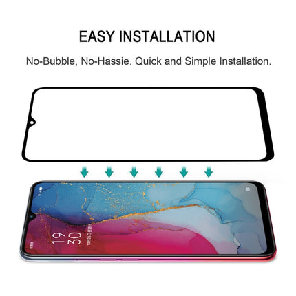 25 PCS For OPPO Reno 3 / Reno3 Youth Full Glue Full Cover Screen Protector Tempered Glass Film, For OPPO Reno 3 (25 PCS)