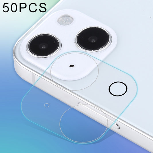 For iPhone 13 mini 50pcs HD Rear Camera Lens Protector Tempered Glass Film, For iPhone 13 mini(50pcs)