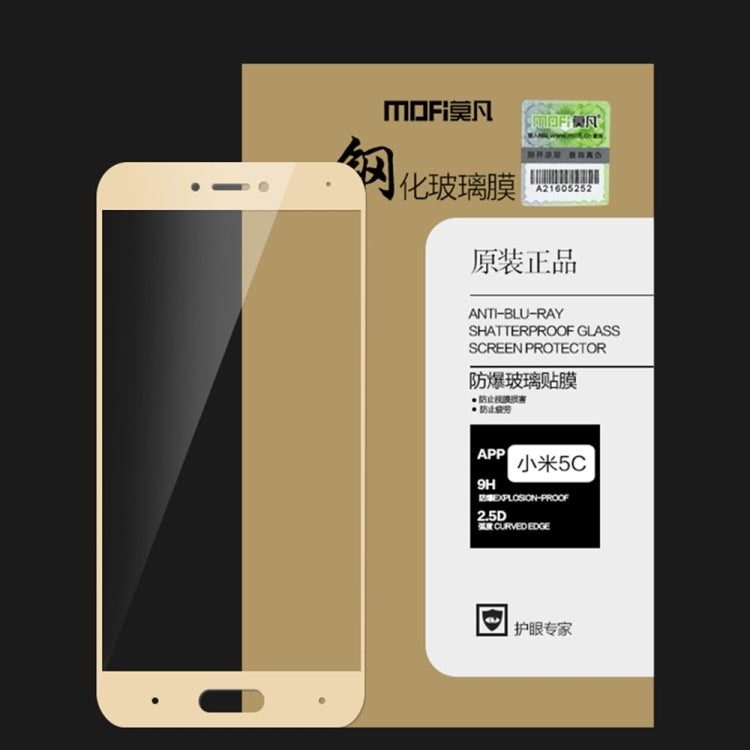 MOFI Xiaomi Mi 5c 0.3mm 9H Hardness 2.5D Explosion-proof Full Screen Tempered Glass Screen Film