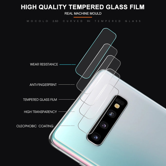 mocolo 0.15mm 9H 2.5D Round Edge Rear Camera Lens Tempered Glass Film for Galaxy S10+, Galaxy S10+