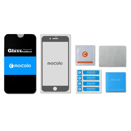 mocolo 0.33mm 9H 2.5D Full Glue Silk Print Tempered Glass Film for Galaxy M20, For Galaxy M20