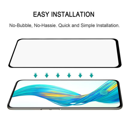 For OPPO Realme XT Full Glue Full Cover Screen Protector Tempered Glass Film, For OPPO Realme XT(1 PC)