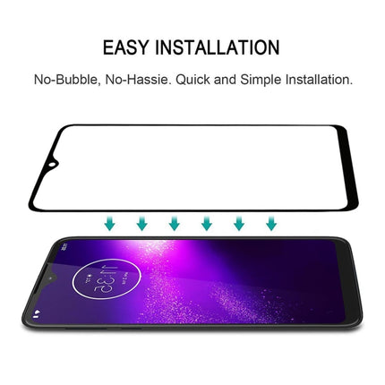 For Motorola One Macro Full Glue Full Screen Tempered Glass Film, For Motorola One Macro