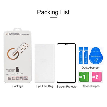 For Motorola One Macro Full Glue Full Screen Tempered Glass Film, For Motorola One Macro