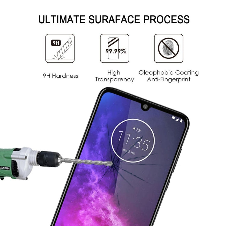For Motorola One Zoom Full Glue Full Screen Tempered Glass Film