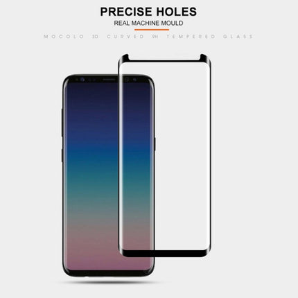mocolo 0.33mm 9H 3D Full Glue Curved Tempered Glass Film for Galaxy S9, For Galaxy S9