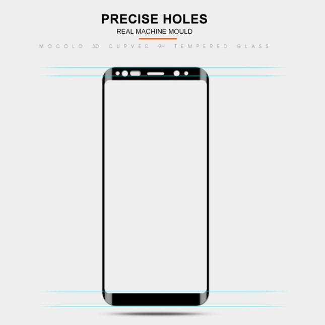 mocolo 0.33mm 9H 3D Curved Full Screen Tempered Glass Film for Galaxy S9+, For Samsung Galaxy S9+ (Curved)