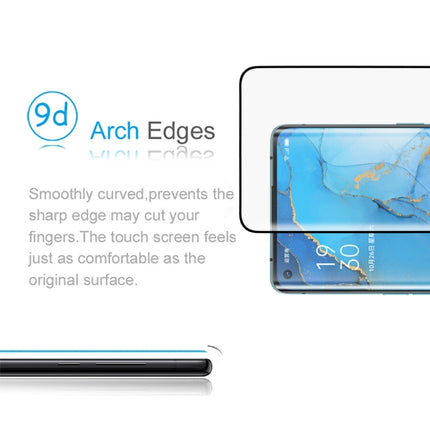 For OPPO Reno3 Pro 9H HD 3D Curved Edge Tempered Glass Film (Black), For OPPO Reno3 Pro(1 PC), For OPPO Reno3 Pro(Black)(1 PC)