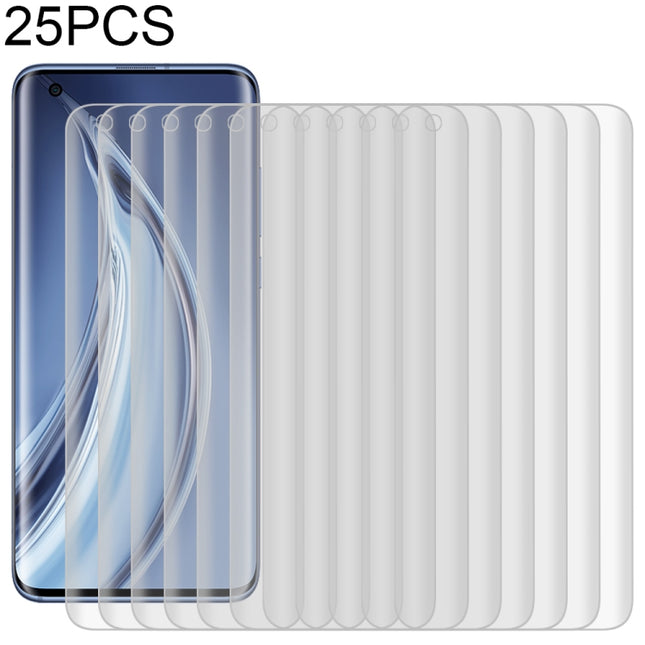 25 PCS For Xiaomi Mi 10 Pro 5G 9H HD 3D Curved Edge Tempered Glass Film (Black)