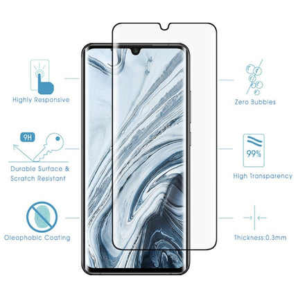 For Xiaomi Mi Note 10 9H HD 3D Curved Edge Tempered Glass Film (Black), For Xiaomi Mi Note 10(1 PC), For Xiaomi Mi Note 10