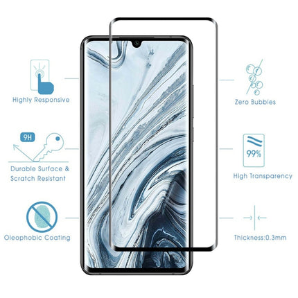 For Xiaomi Mi Note 10 Pro 9H HD 3D Curved Edge Tempered Glass Film (Black), For Xiaomi Mi Note 10 Pro(Black)(1 PC), For Xiaomi Mi Note 10 Pro(1 PC)