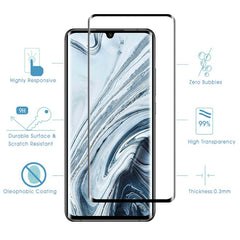For Xiaomi Mi Note 10 Pro 9H HD 3D Curved Edge Tempered Glass Film (Black)