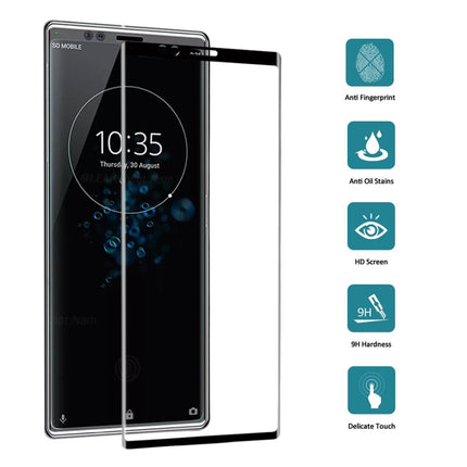 9H 3D Curved Full Screen Tempered Glass Film for Sony Xperia XZ4