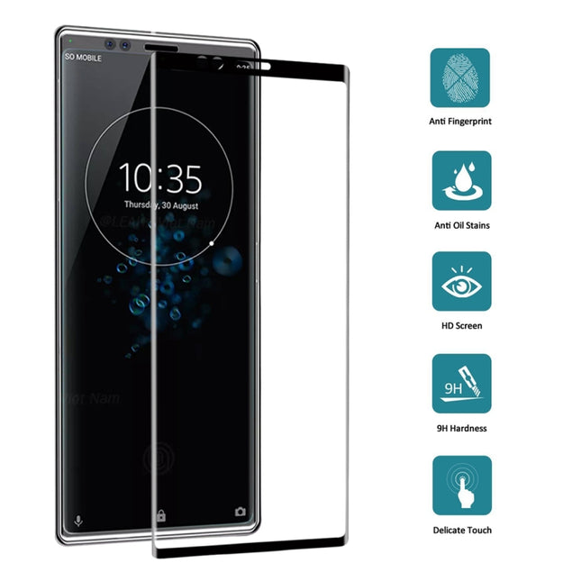 9H 3D Curved Full Screen Tempered Glass Film for Sony Xperia XZ4