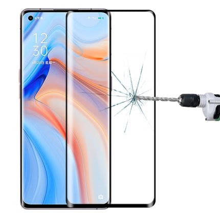 For OPPO Reno4 Pro 3D Curved Edge Full Screen Tempered Glass Film, For OPPO Reno4 Pro