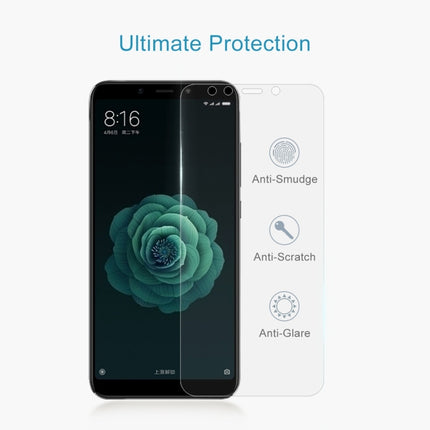 2 PCS 0.26mm 9H 2.5D Tempered Glass Film for Xiaomi Mi 6X & A2, For Mi 6X (2 PCS)