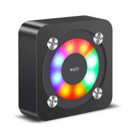 A9 Portable Bluetooth Stereo Speaker with Built-in MIC & Light, Support Hands-free Calls & TF Card & AUX IN, Bluetooth Distance: 10m, with Light(Gold), with Light(Black), with Light(Rose Gold)