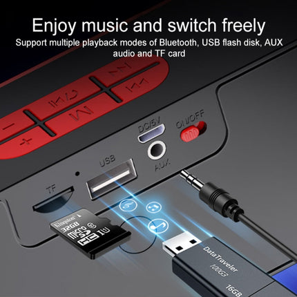 Support Handfree Call & TF Card & U-disk & AUX Audio & FM Function, SC211