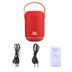 Built-in MIC, Support Hands-free Calls & TF Card & AUX IN & FM, Bluetooth Distance: 10m, TG107
