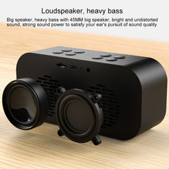 Minialtavoz AEC BT501 con Bluetooth 5.0, LED, despertador, reloj y espejo, compatible con tarjeta TF de 32 GB, BT501