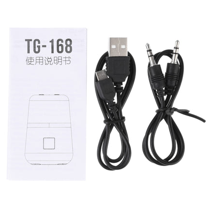 T&amp;G TG168 Tragbarer kabelloser Bluetooth V5.0-Stereolautsprecher mit Griff, eingebautem Mikrofon, unterstützt blinkendes LED-Licht &amp; TF-Karte &amp; U-Disk &amp; AUX IN &amp; FM, TG168