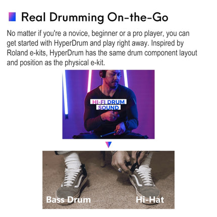 Hyperdrum Somatosensory Virtual Drum Kit Smart Portable Musical Instrument, Hyperdrum Somatosensory Virtual Drum