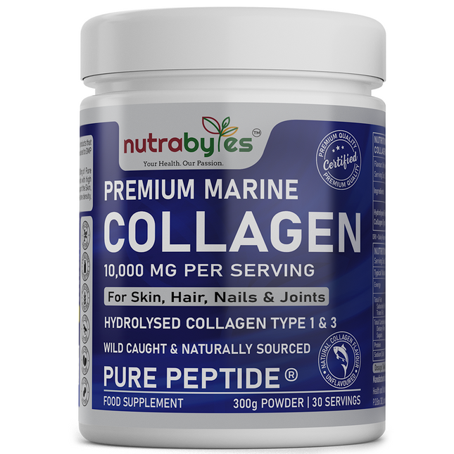 Marine Collagen Powder 10000mg | Type 1 & 3 Unflavoured | Wild Caught Fish