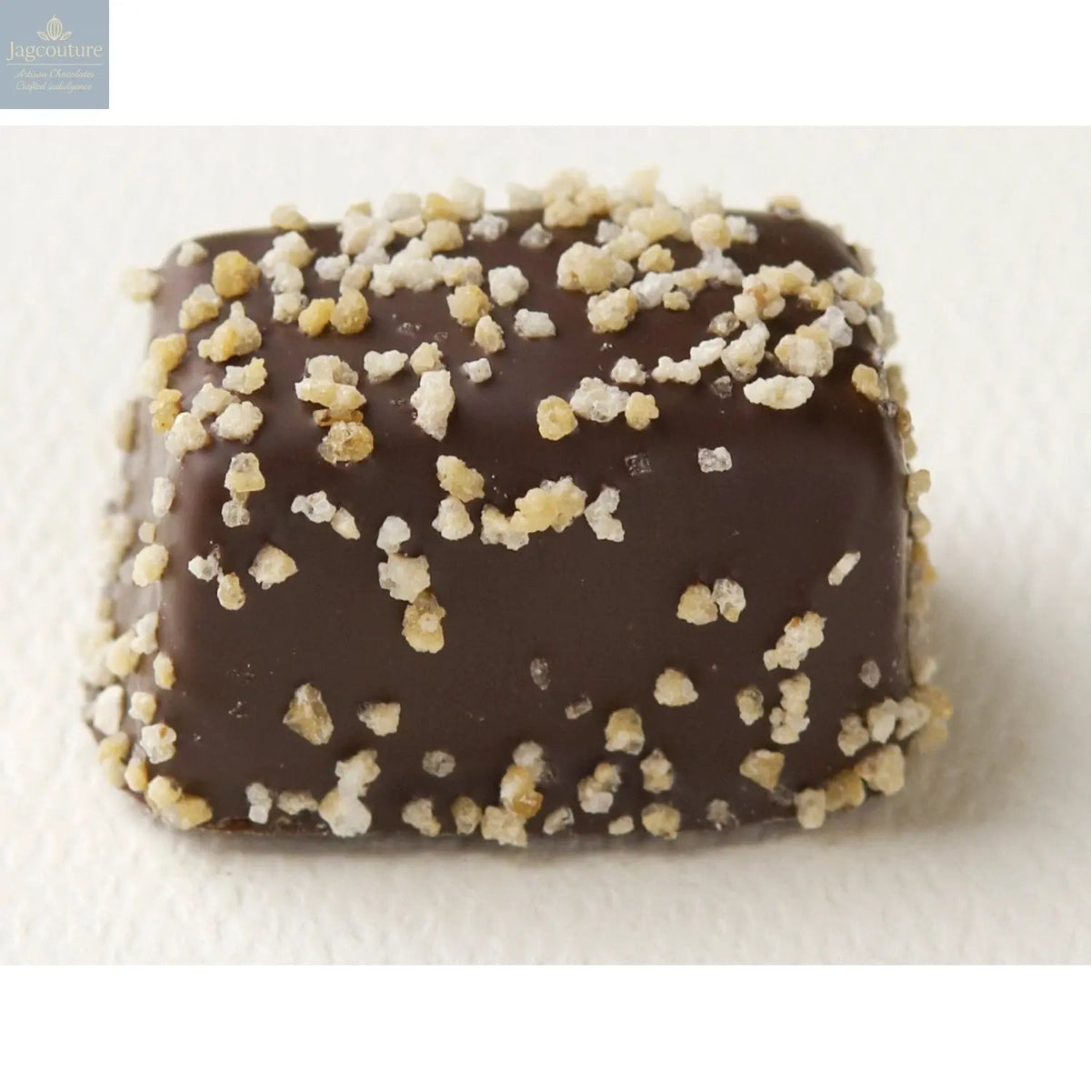 Marzipan Hazelnut - marzipan covered in dark chocolate with chopped nut decoration 14.6g