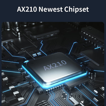 COMFAST CF-AX210 PLUS 5374Mbps Tri-band + Bluetooth 5.2 Wireless WiFi6E PCI-E Network Card