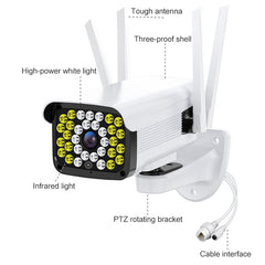 Difang DF-36Q Outdoor HD Surveillance IP Camera, Support Voice Intercom & Night Vision & Human Figure Detection & TF Card, WiFi + HD PTZ Rotation, US Plug