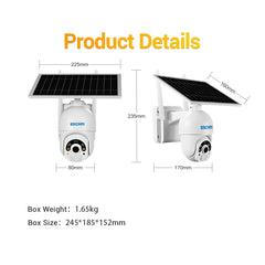 ESCAM QF450 HD 1080P 4G AU Version Solar Powered IP Camera without Memory, Support Two-way Audio & PIR Motion Detection & Night Vision & TF Card, without Memory