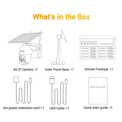 ESCAM QF450 HD 1080P 4G EU Version Solar Powered IP Camera with 16G Memory, Support Two-way Audio & PIR Motion Detection & Night Vision & TF Card, with 16G Memory