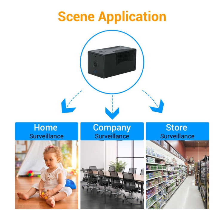 G17 2.0 Million Pixels HD 1080P Smart WiFi IP Camera, Support Night Vision & Two Way Audio & Motion Detection & TF Card, AU Plug