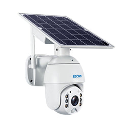 ESCAM QF480 US Version HD 1080P IP66 Waterproof 4G Solar Panel PT IP Camera without Battery, Support Night Vision / Motion Detection / TF Card / Two Way Audio