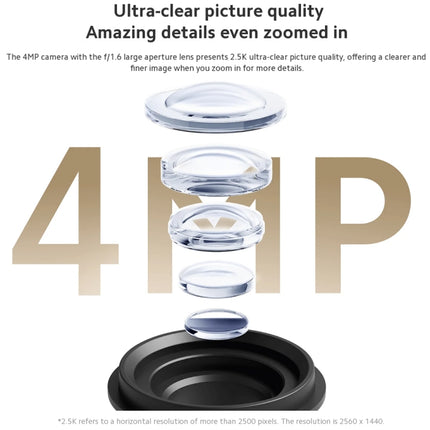 Original Xiaomi CW300 4MP Outdoor Camera IP66 Waterproof Full Color Night Vision WiFi Camera, US Plug