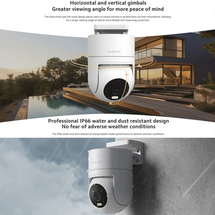 Original Xiaomi CW300 4MP Outdoor Camera IP66 Waterproof Full Color Night Vision WiFi Camera, US Plug